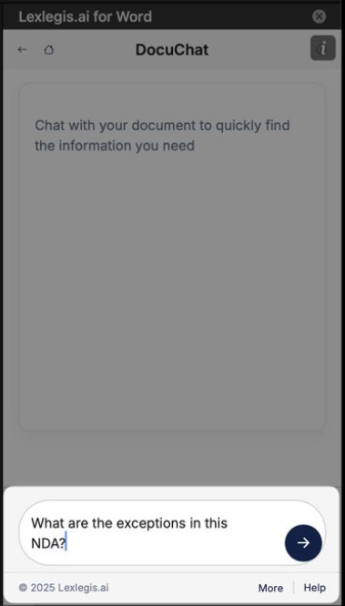 Chat with your legal documents to get insights immediately